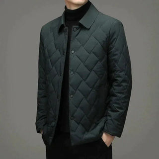 Heren Jas - Chique - soft shell - Zakelijk - Modern Design - Gestroomlijnd - Perfect voor Dagelijks Gebruik Donkergroen