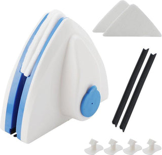 Magnetische raamwisser voor het veilig en snel reinigen van beide zijden van het raam.