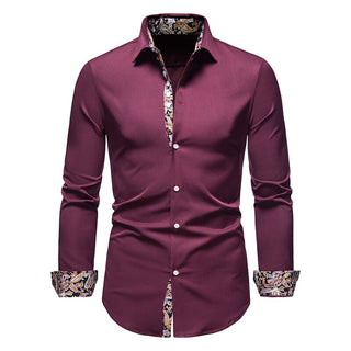 Magnus | Overhemd met Paisley Accent Rood