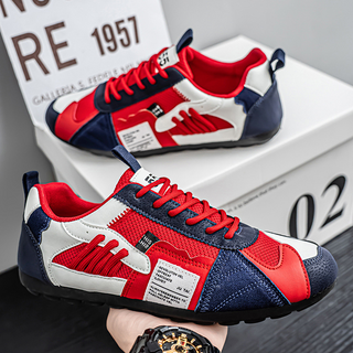 Heren Sneakers met Veters en Mesh
