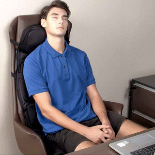 Massagekussen met 8 standen, inclusief verwarmd rug- en nekkussen, voor in de auto en thuis.