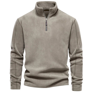 Max | Fleece Coltrui Donkerkhaki