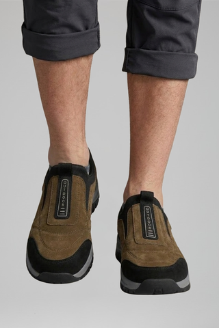 Heren Orthopedische Instapschoenen voor de Hele Dag Comfort Bruin