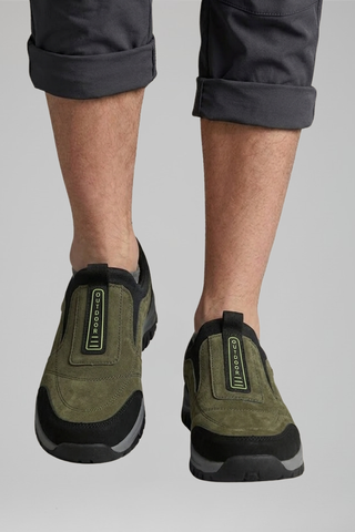 Heren Orthopedische Instapschoenen voor de Hele Dag Comfort Groen