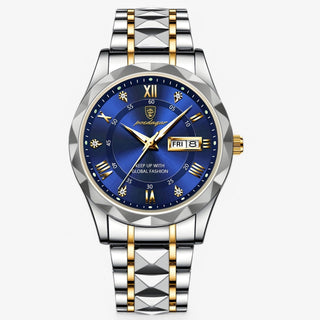 Kingsley | Automatisch Zilver-Blauw Horloge Zilver-Blauw