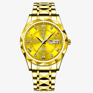 Kingsley | Automatisch Zilver-Blauw Horloge Goud