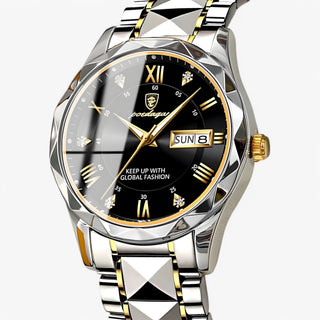 Kingsley | Automatisch Zilver-Blauw Horloge