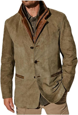 Palermo | Leren Jack met Knoopsluiting