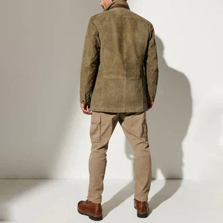 Palermo | Leren Jack met Knoopsluiting