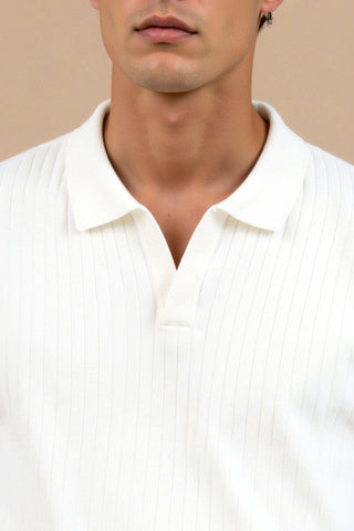 Nolan | Minimalistische Gebreide Polo