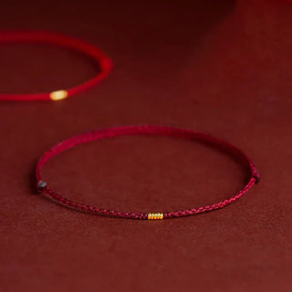HarmonieArmband - Handgemaakte armband met heilige zegen Donkerrood