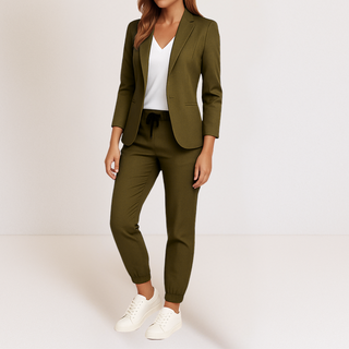 Monique | Elegant en comfortabel damespak Groen