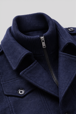 Winterjas Heren Marineblauw