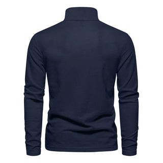 Heren Poloshirt met Lange Mouwen van Ademend Stof | Ideaal voor de Herfst