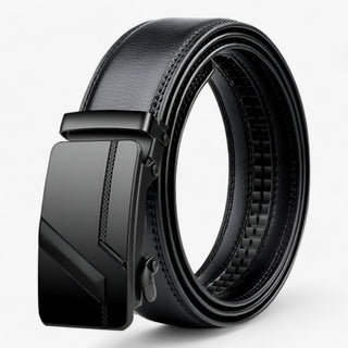 Heren Luxe Riem Elegant en Duurzaam met Automatische Gesp Zwart 1