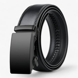 Heren Luxe Riem Elegant en Duurzaam met Automatische Gesp Zwart 2