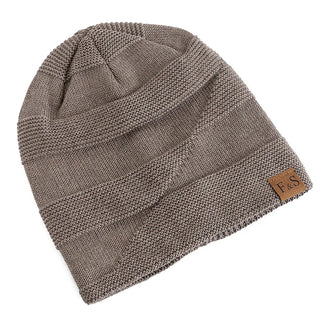 Unisex Gebreide Slouchy Wintermutsen Met Bontvoering Voor Mannen En Vrouwen