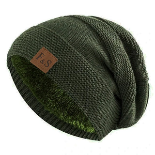 Unisex Gebreide Slouchy Wintermutsen Met Bontvoering Voor Mannen En Vrouwen
