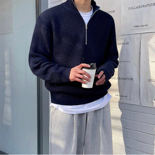 Nordic Half-Zip Sweater Navy