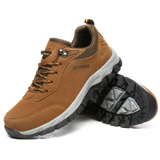 Heren Wandelschoenen - Veterschoenen met profielzool voor extra grip Bruin