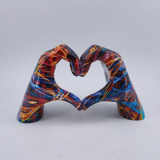LoveSculpt - Kunstdecoratie met Liefde Gemaakt Gekleurd