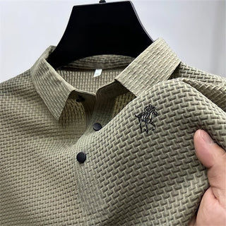 Heren Poloshirt Slim Fit Katoen Casual en Formeel Khaki