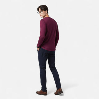 Old World | Slim-Fit Katoenen Henley