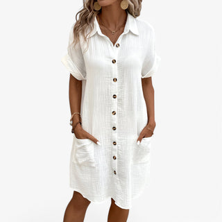 Vena | Dames Zomerjurk – Elegante Stofmix & Veelzijdig Design
