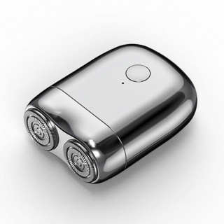 ShaveSmooth - Draagbaar Mini Scheerapparaat - Compact & Efficiënt voor een Gladde Huid Zilver