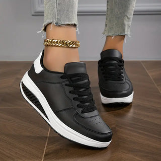 Dames Orthopedische Schoenen met Veters Zwart