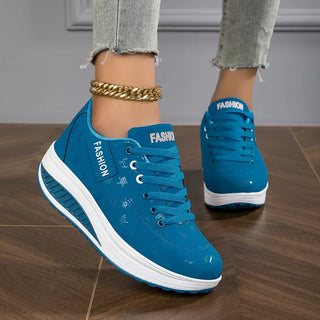 Dames Orthopedische Schoenen met Veters Blauw