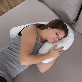 Zijslaapkussen met Ooruitsparing van Pluche Polyester voor Rugsteun Default