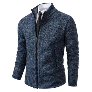 Otto | Gebreide Cardigan met Rits Blauw