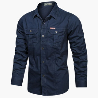 Ranger | Veldshirt met Borstzakken Blauw