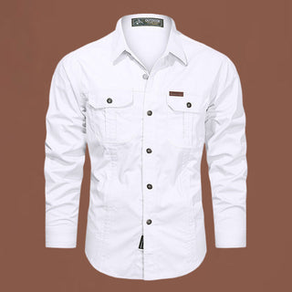 Ranger | Veldshirt met Borstzakken Wit