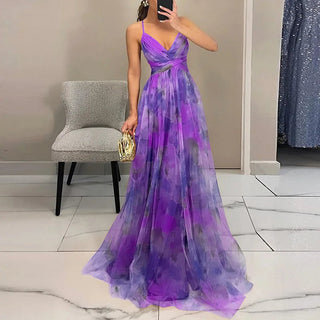 Pasha | Bloemrijke elegantie en verfijnd silhouet violet