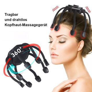 MEELANO Ultra hovedbund massager Sort