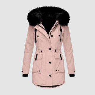 Dames Winterjas Waterdicht en Warm met Stijlvol Design Roze