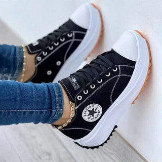 Dames Orthopedische Schoenen met Veters Zwart