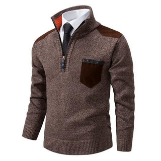 Herfst Luxe Kasjmier Herentrui - Archer Bruin