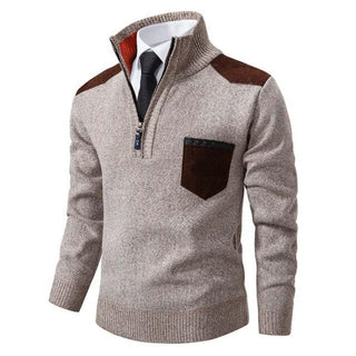 Herfst Luxe Kasjmier Herentrui - Archer Beige