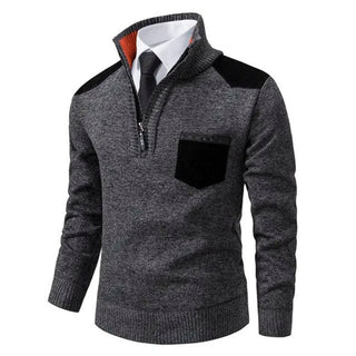 Herfst Luxe Kasjmier Herentrui - Archer Donkergrijs