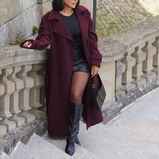 Quinty | Trenchcoat met riem voor dames