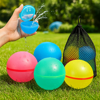 Herbruikbare Waterballonnen Set - Zelfsluitende Siliconen Magnetische Ballonnen, Snel Vulbaar Zomer Waterspeelgoed voor Kinderen & Familieplezier Standaard