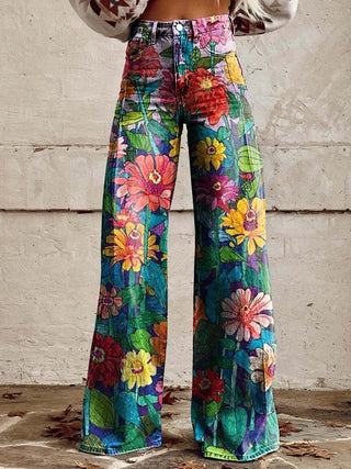 Bloessem | Casual baggy jeans voor dames | Lang margriet