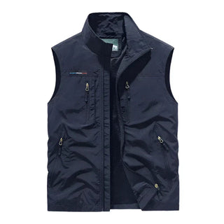 Robert | Tijdloos, comfortabel en veelzijdig katoenen vest Donkerblauw