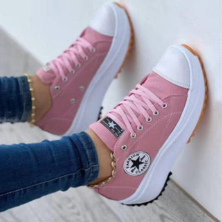 Dames Orthopedische Schoenen met Veters Roze