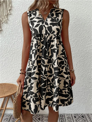 Amore | Zomerjurk voor dames – Romantisch silhouet zwart
