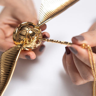Gouden Vang | Verguld 18k Schat Ringdoos Beweegbaar Luxe-Sieraad