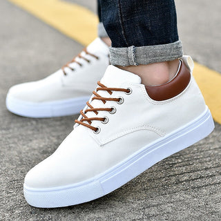 David Sneakers | Stoere herensneakers met witte zool Wit